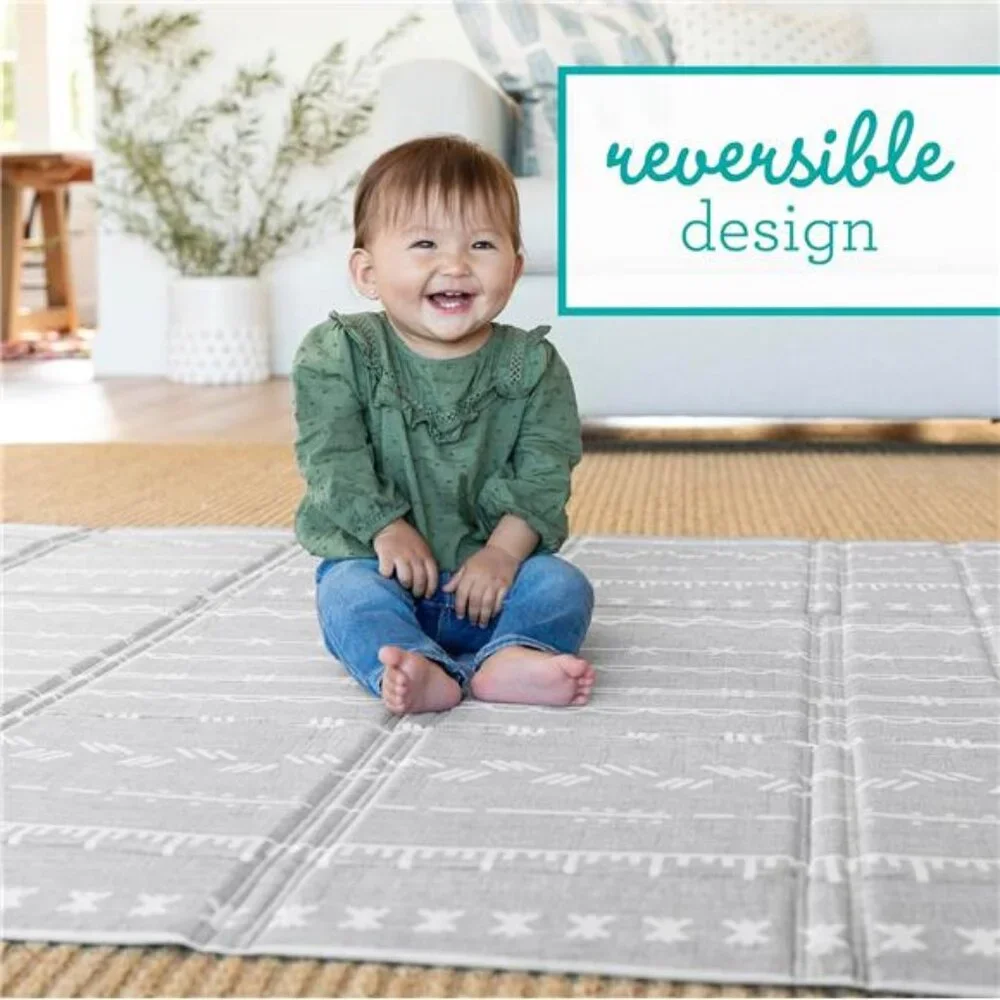 Foldable Soft Foam Play Mat, Baby Play Mat for Tummy Time & Floor